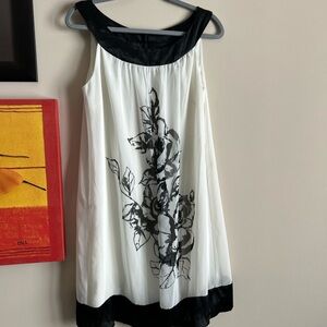 Connected Black and White Dress